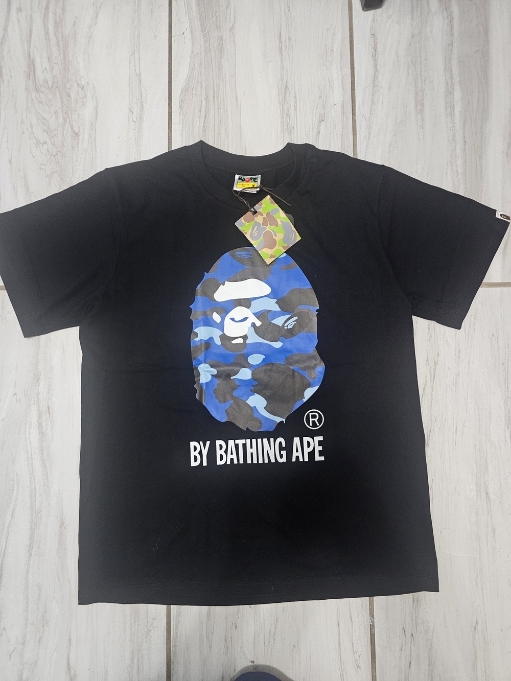 BAPE Black Graphic Logo Men's T-Shirt